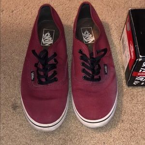 Burgundy low vans